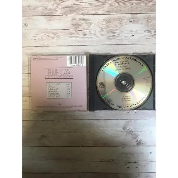 Philip Glass SIGNED 3X / Glassworks CD / Michael Riesman